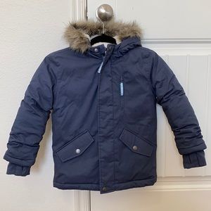 Cat & Jack Children’s Parka with Fur-Lined Hood